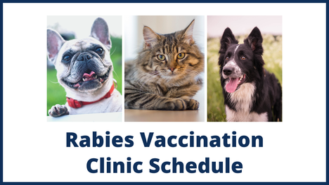 click for rabies vaccination clinic schedule details